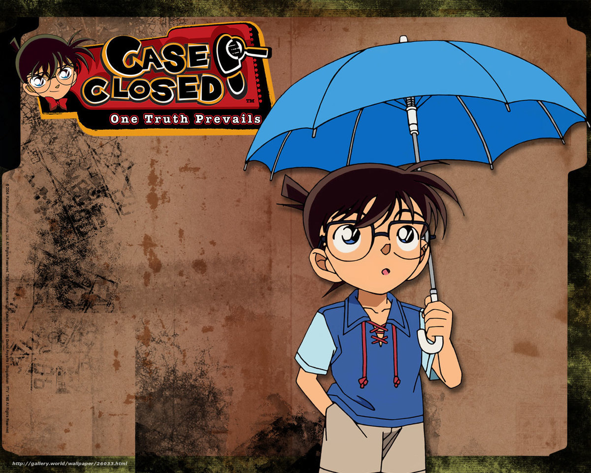 Detective Conan with umbrella