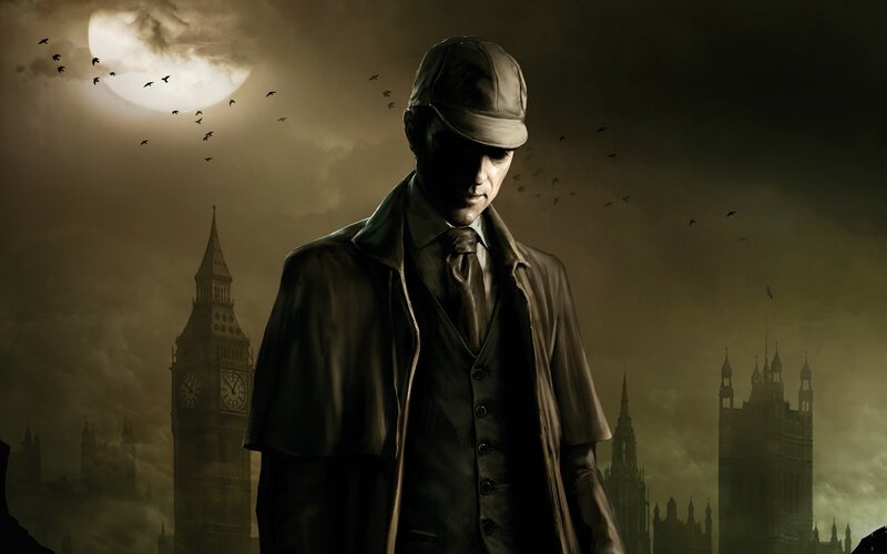 detective in london at night