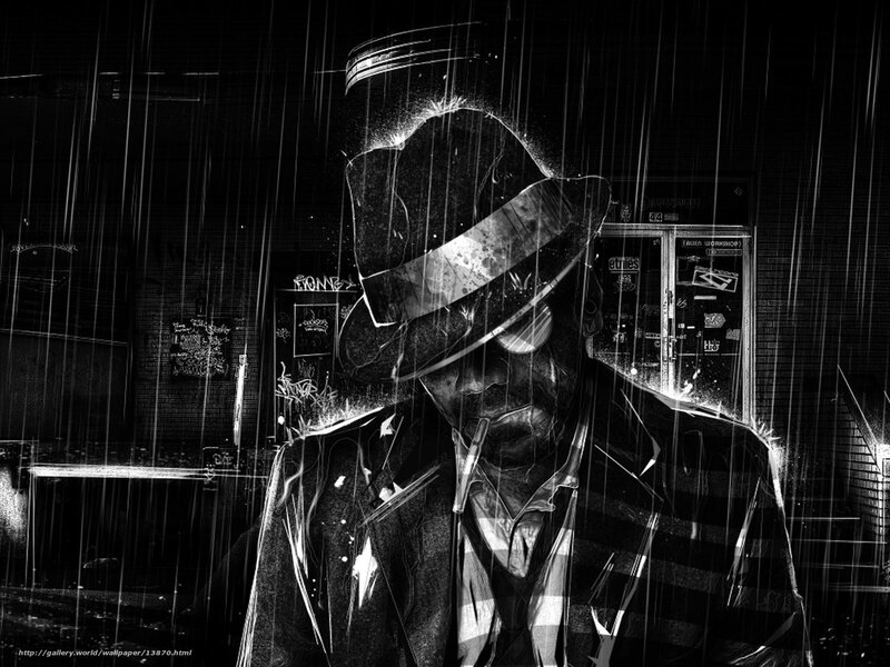 detective in the rain