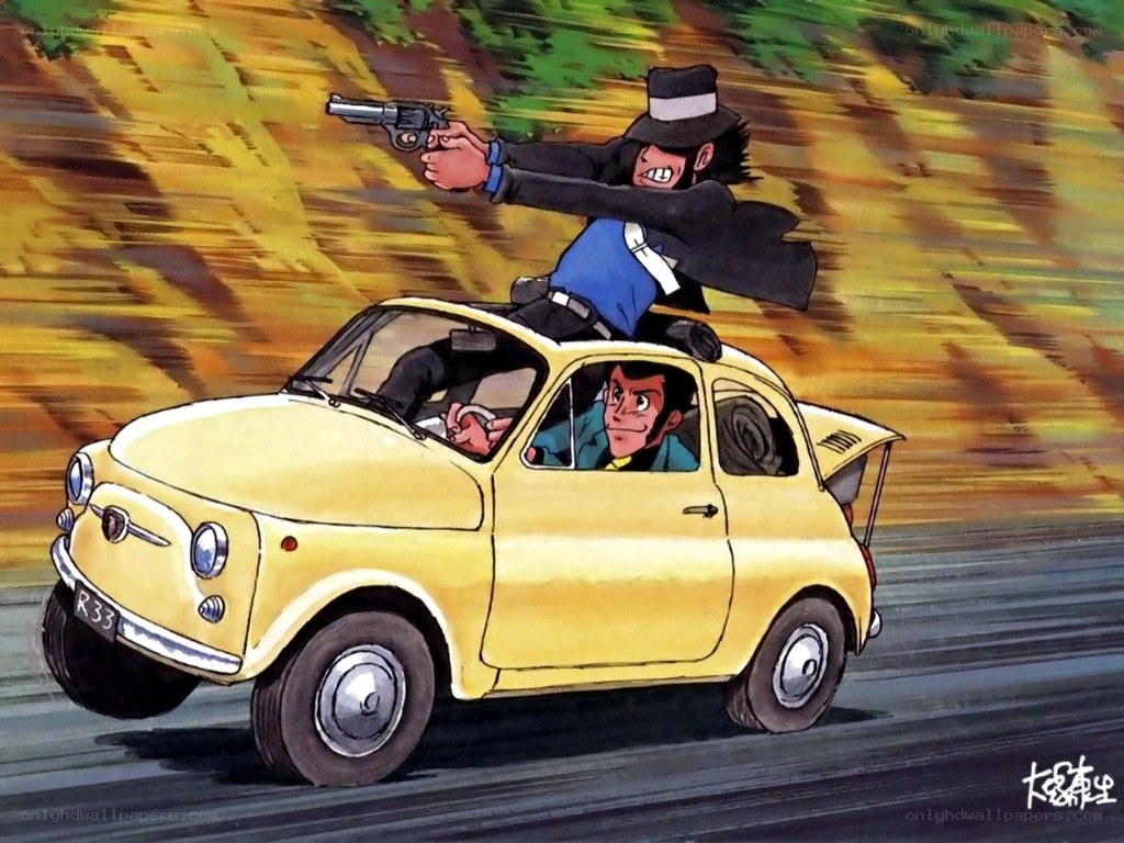 Detective on a yellow car