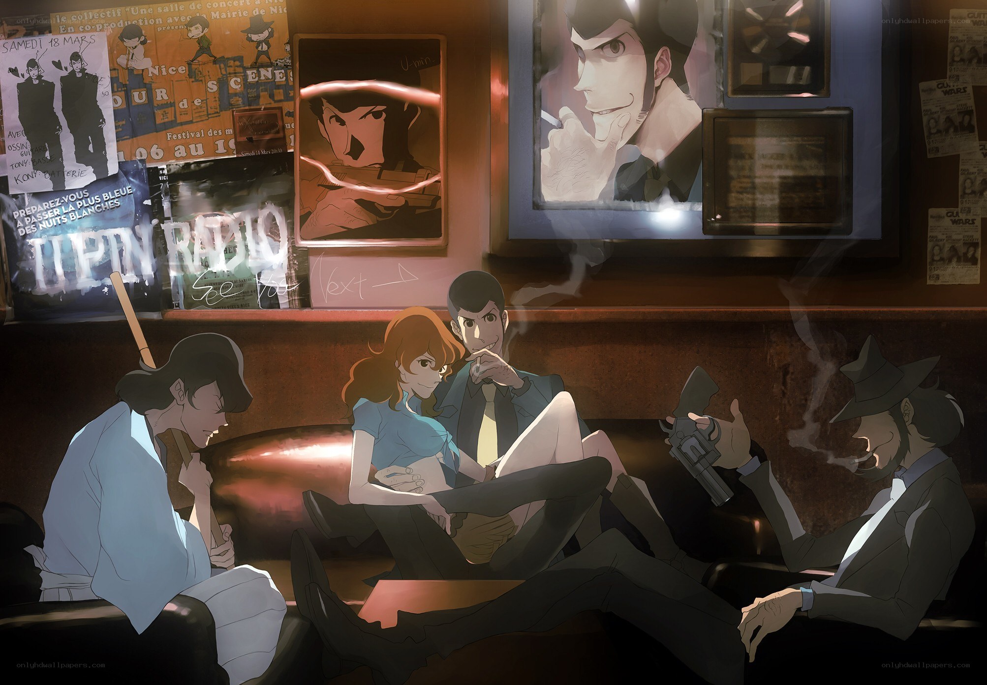 Detective team in a dimly lit bar