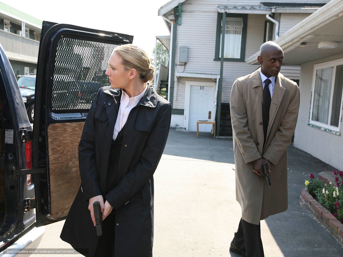 Detectives at a crime scene