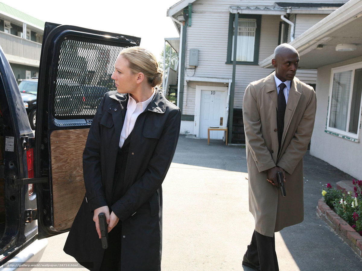 Detectives at a crime scene