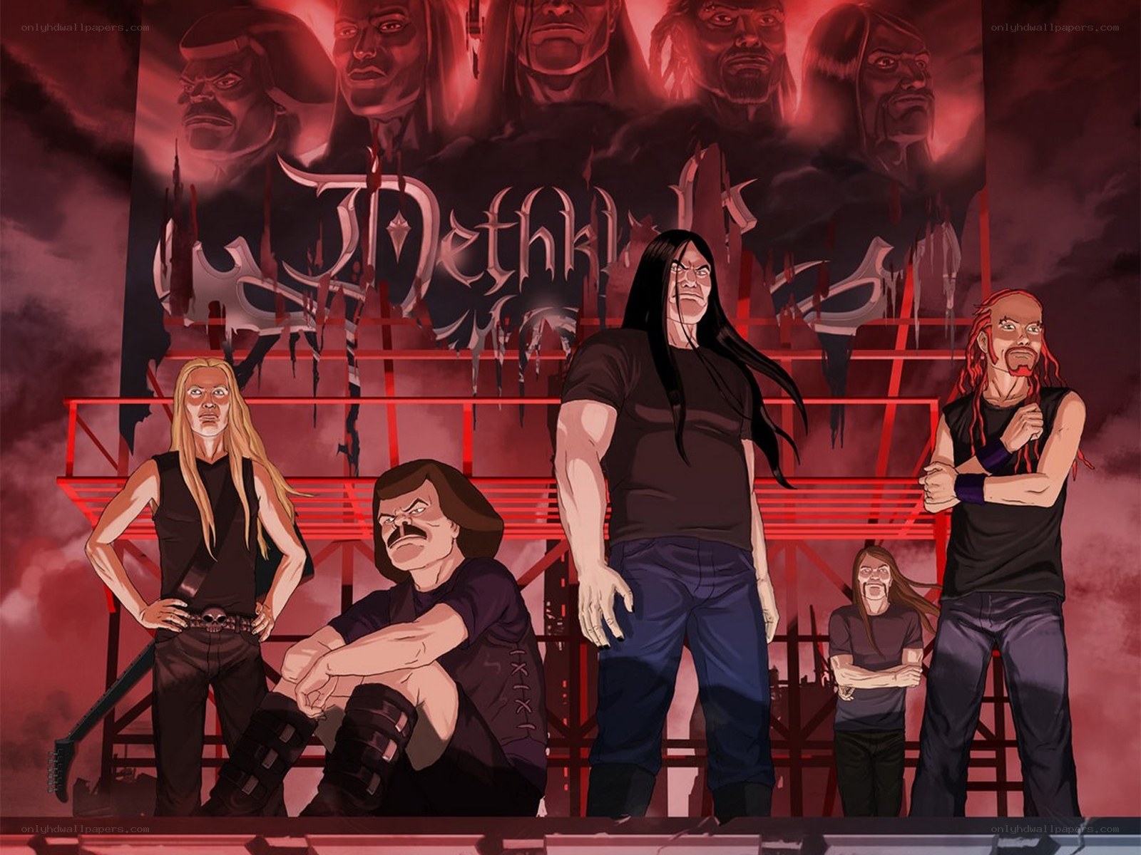 Dethklok band illustration