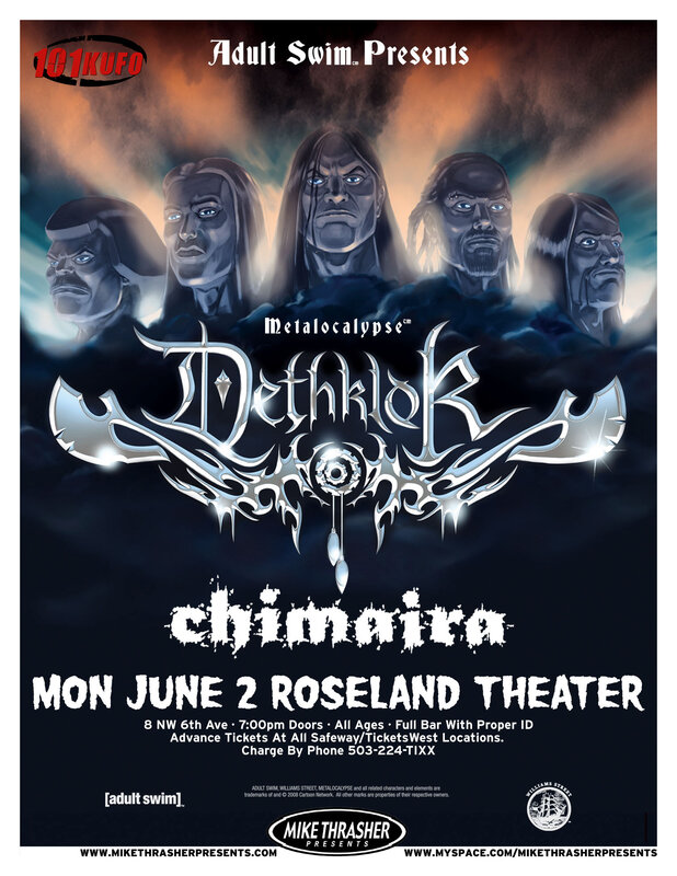 Dethklok concert poster
