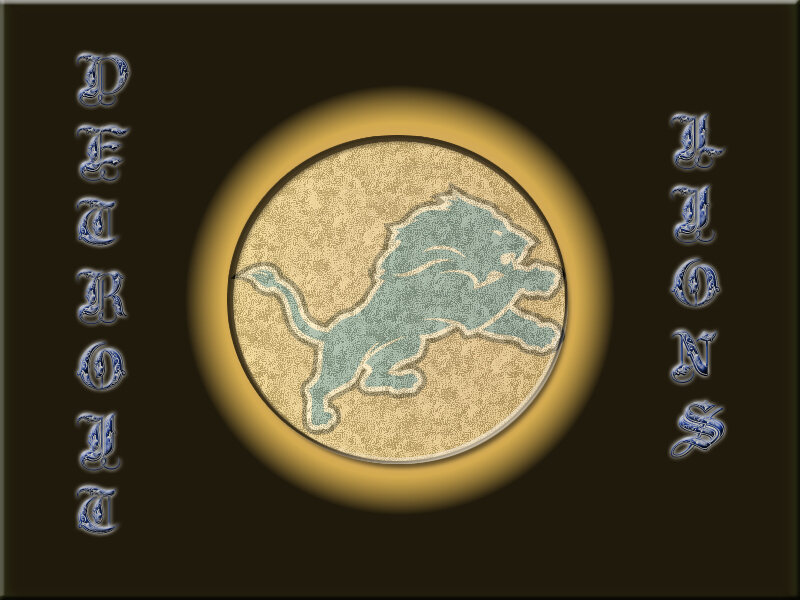 Detroit Lions Logo — Brown