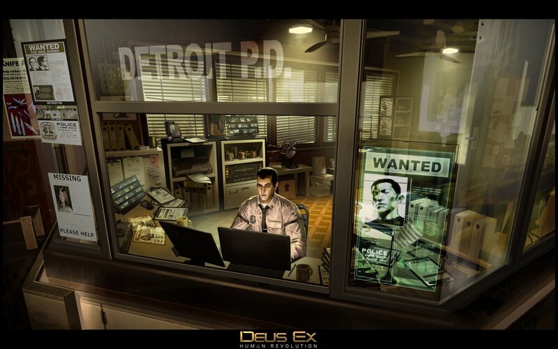 Detroit P.D. office scene