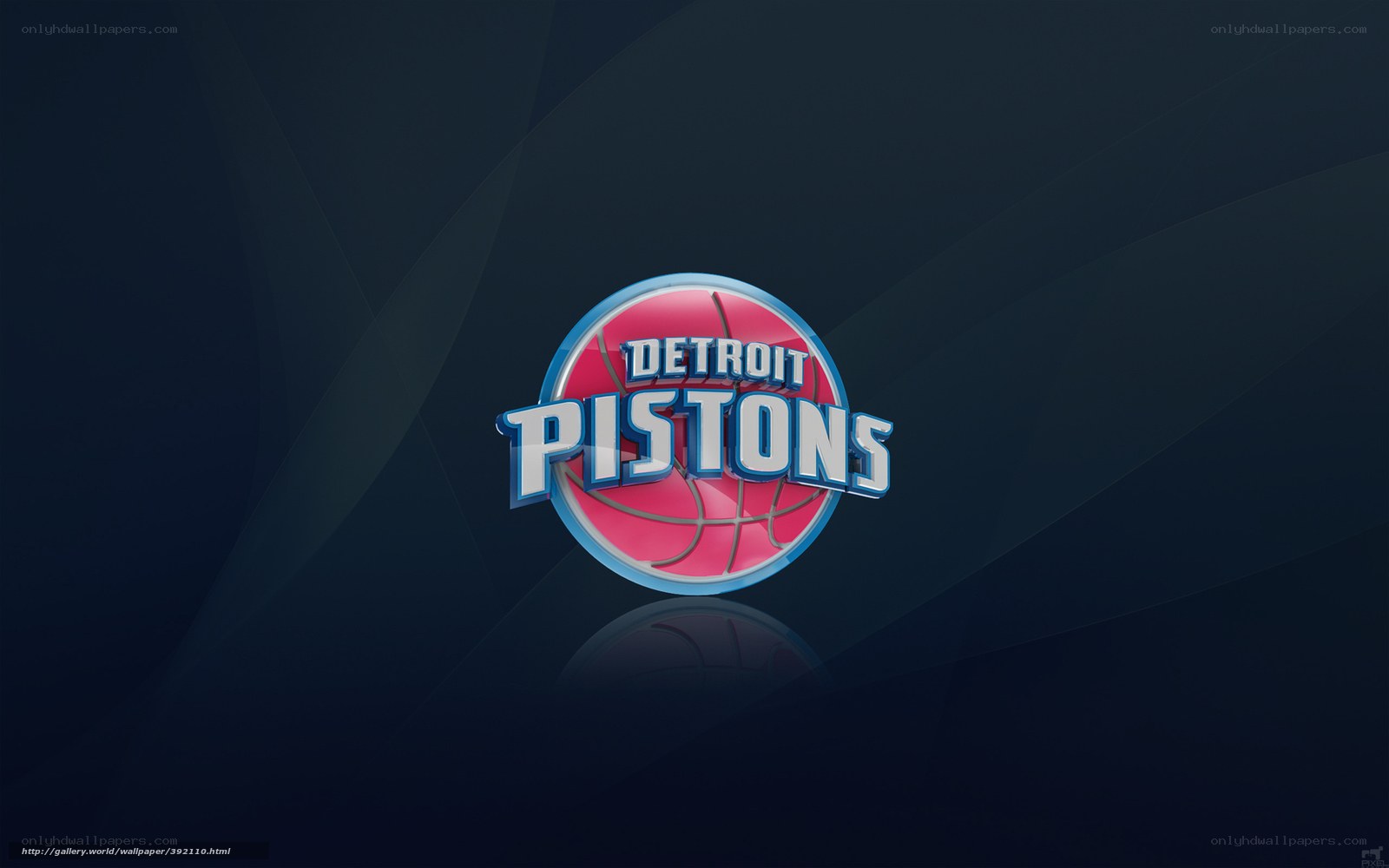 Detroit Pistons logo wallpaper
