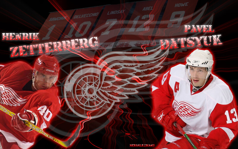 Detroit Red Wings hockey players