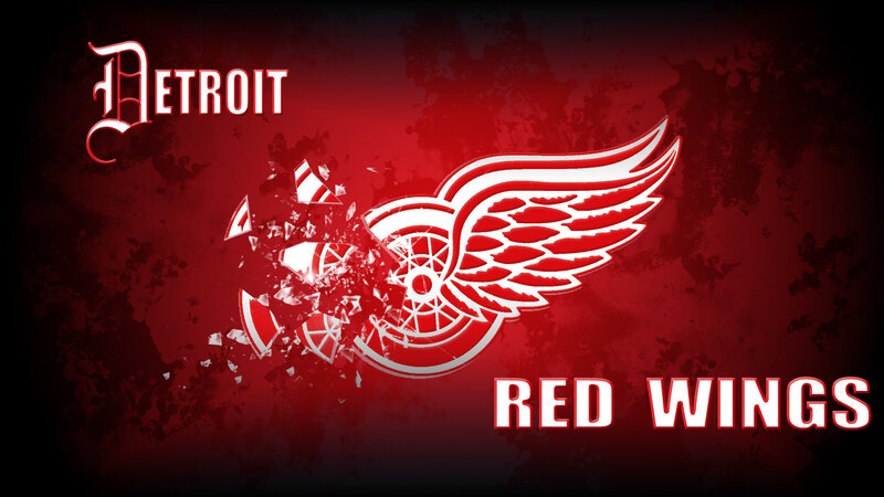 Detroit Red Wings Logo — Dramatic