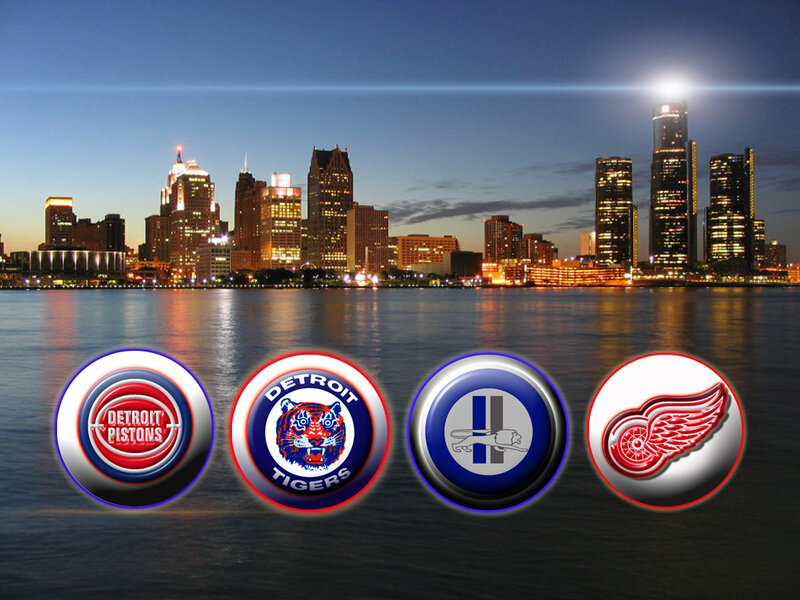 Detroit sports teams logos