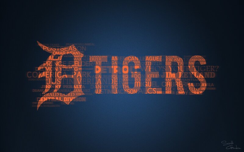 Detroit Tigers word cloud