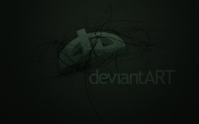 DeviantArt Logo — Black