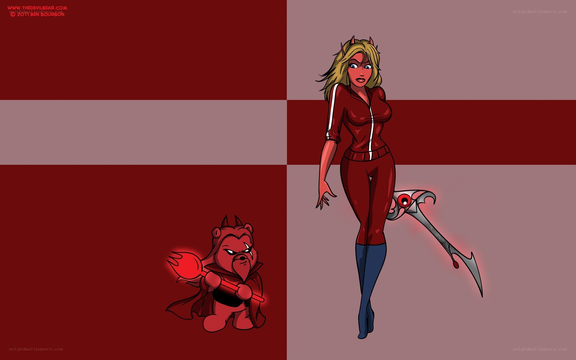 Devil Bear Characters Art