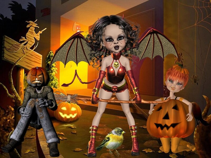 Devil-costumed Doll