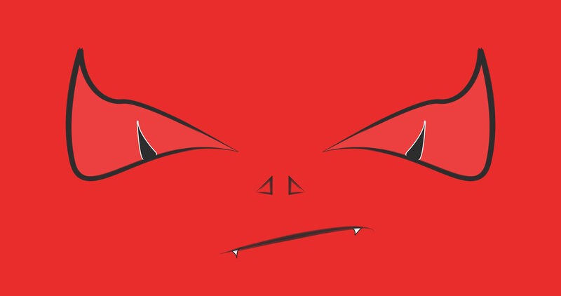 Devil Face Illustration