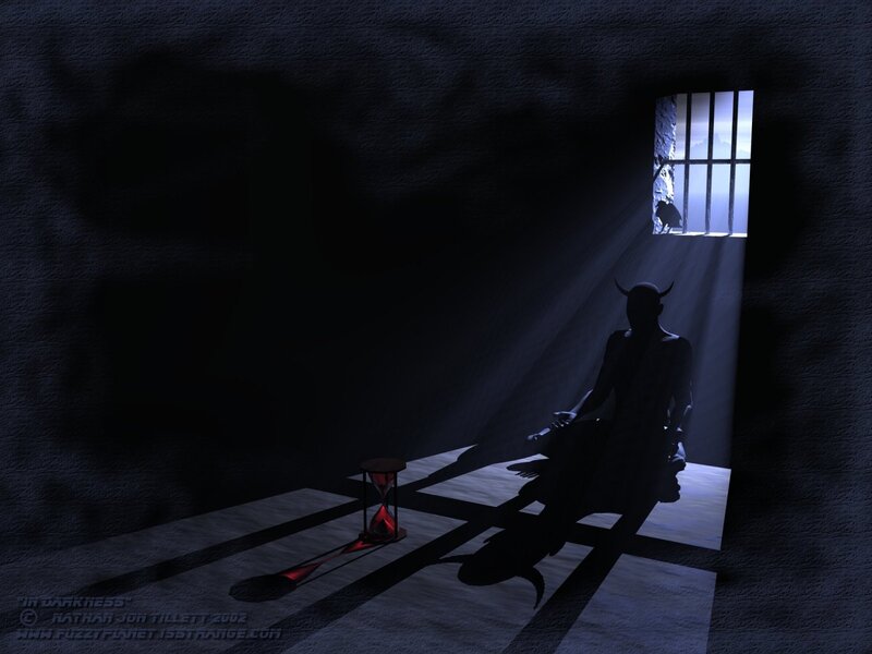 Devil in a dark cell