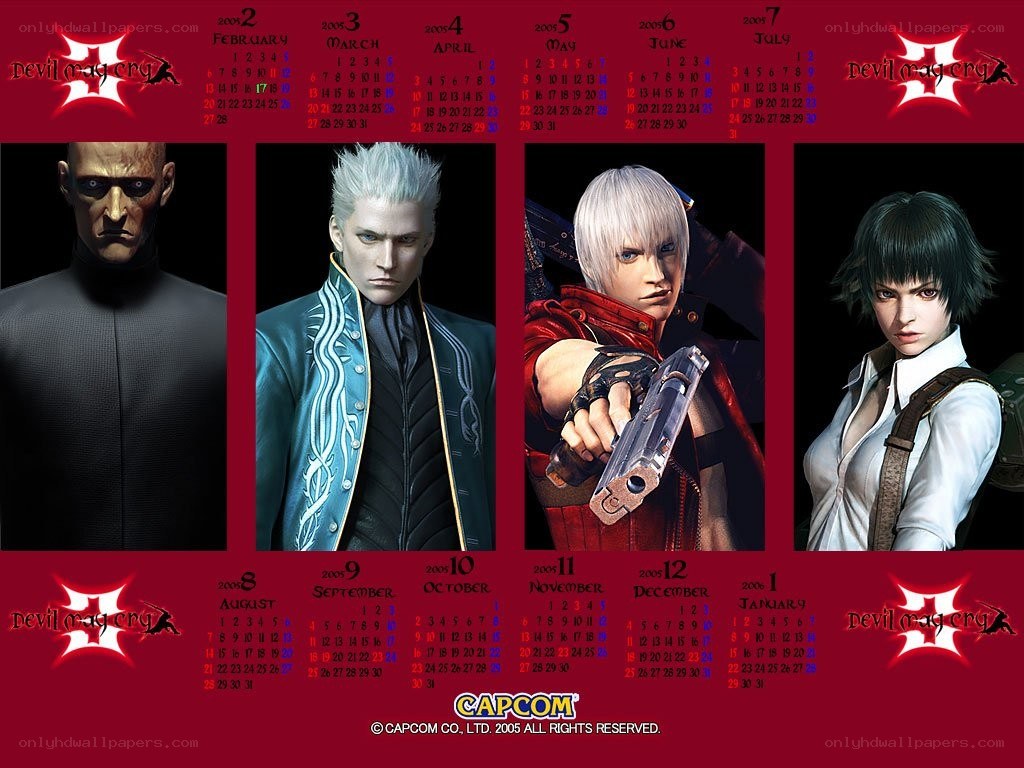 Devil May Cry 3 calendar