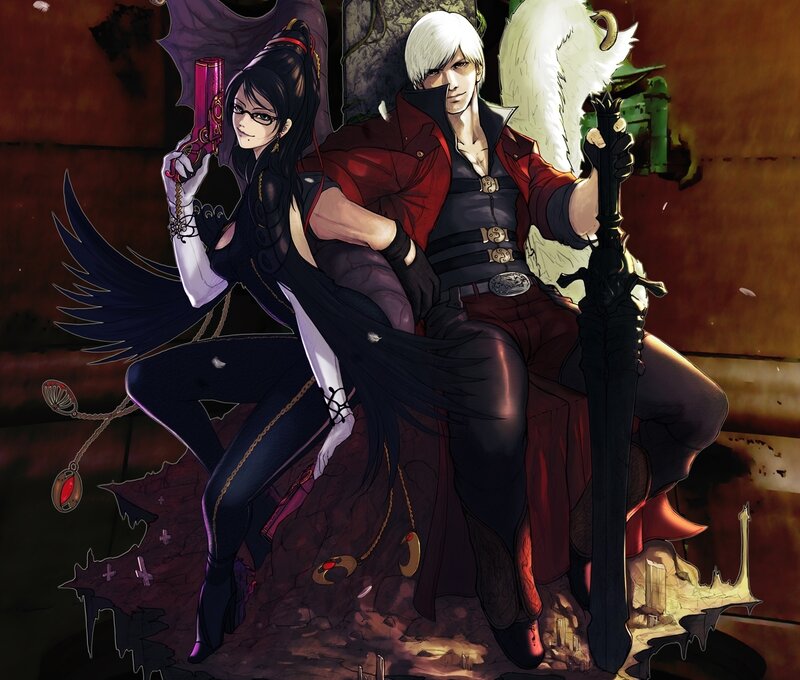 Devil May Cry characters in action