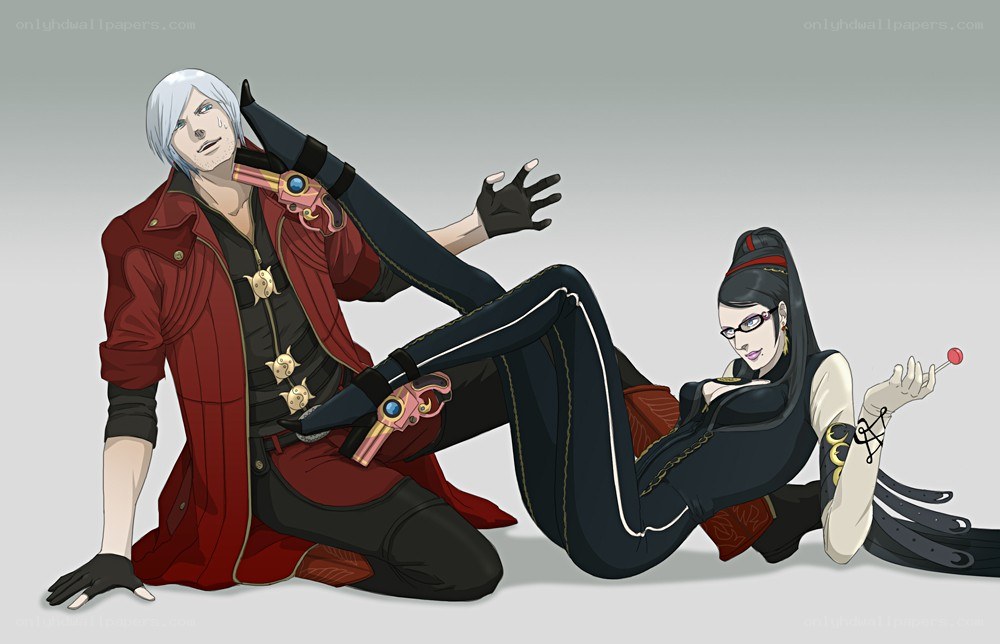 Devil May Cry characters in action