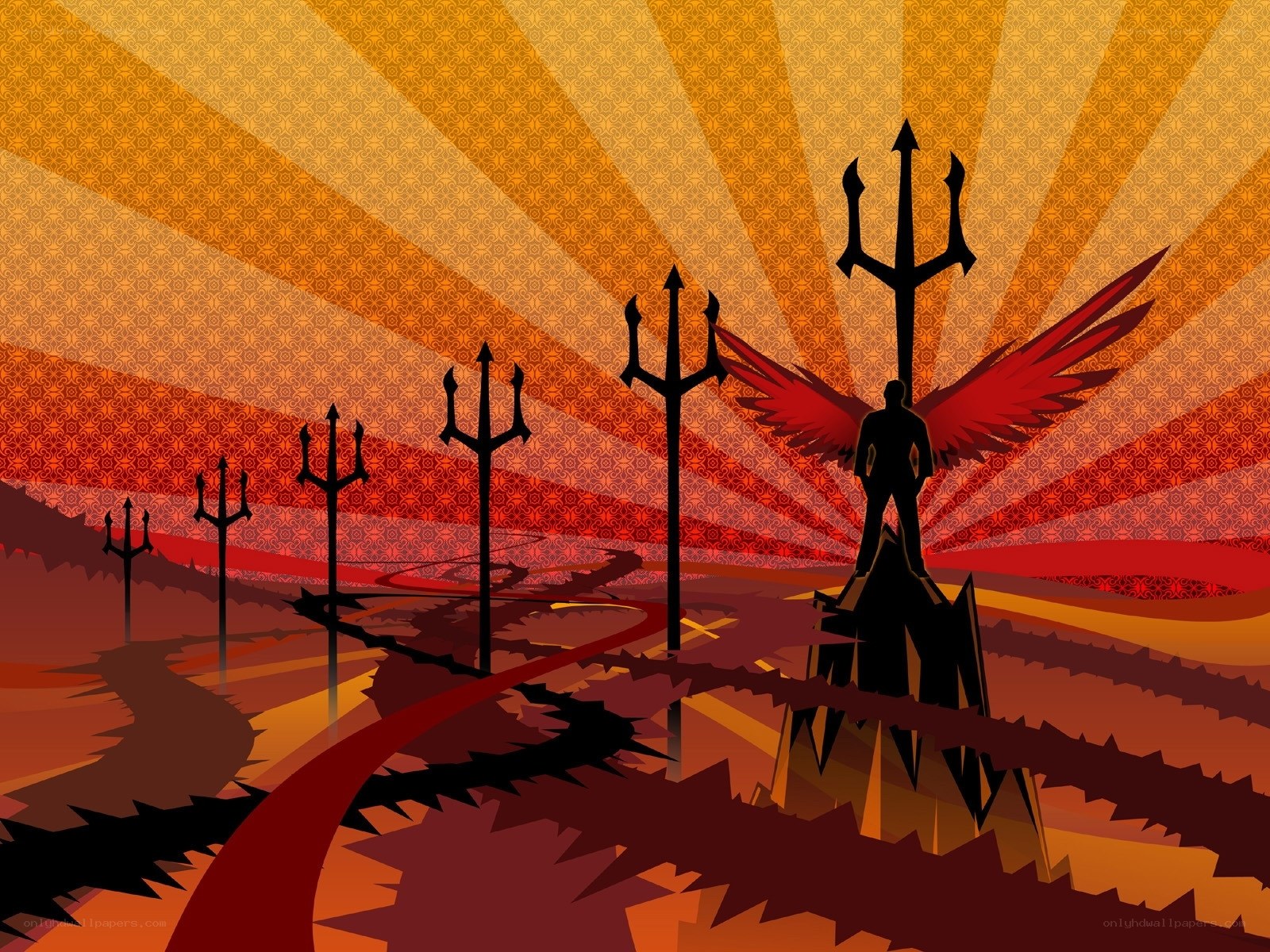 Devil's throne in hell