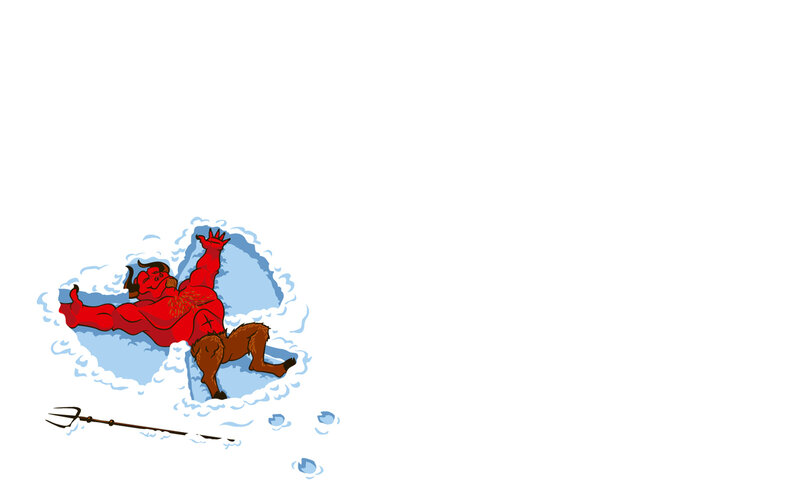 Devil trapped in ice