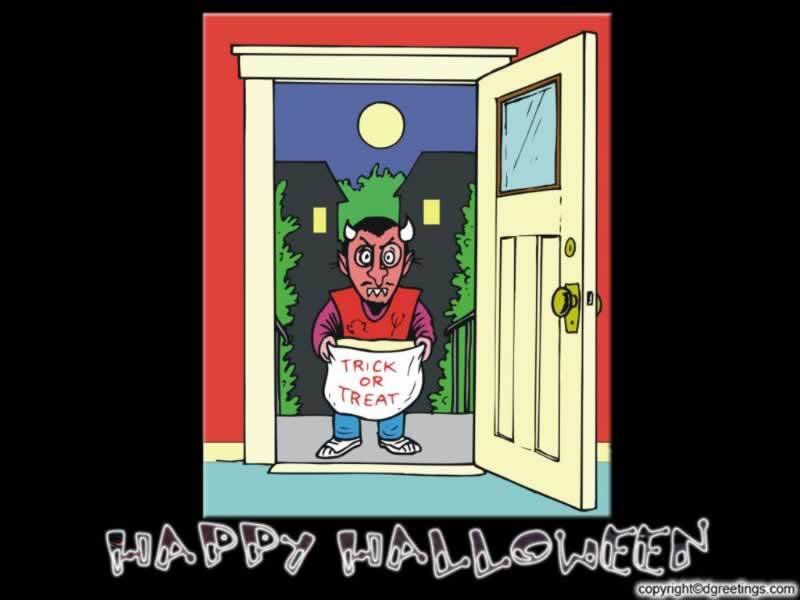 Devil trick-or-treating