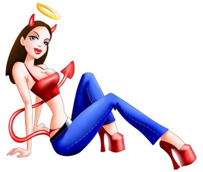 Devil Woman with Halo