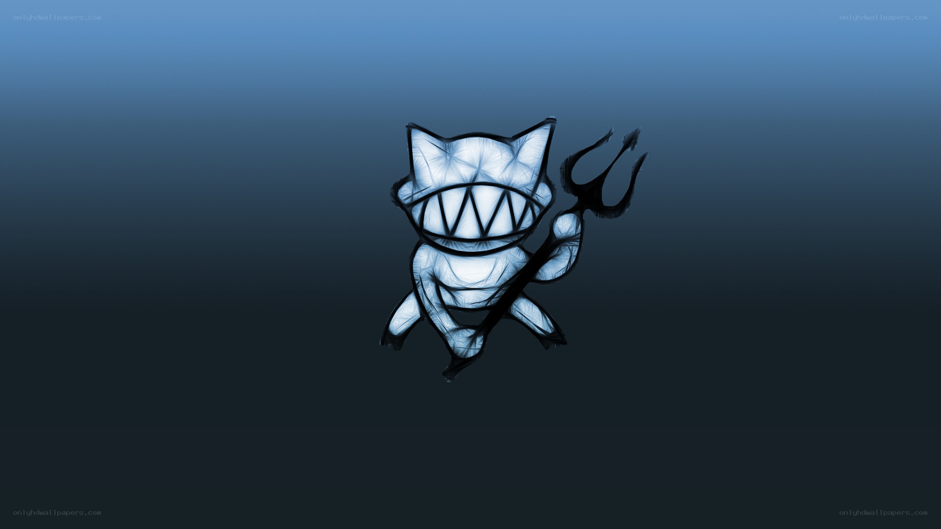 Devilish cat character