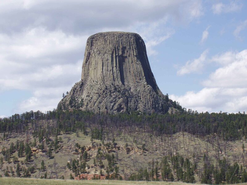 Devils Tower Rock Formation — Gray, Serene