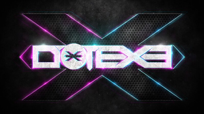 Dex logo with neon lights