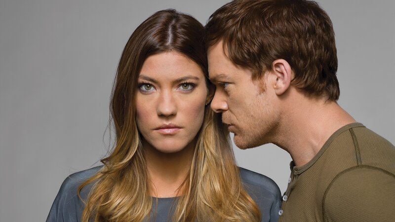 Dexter and Debra in a tense moment