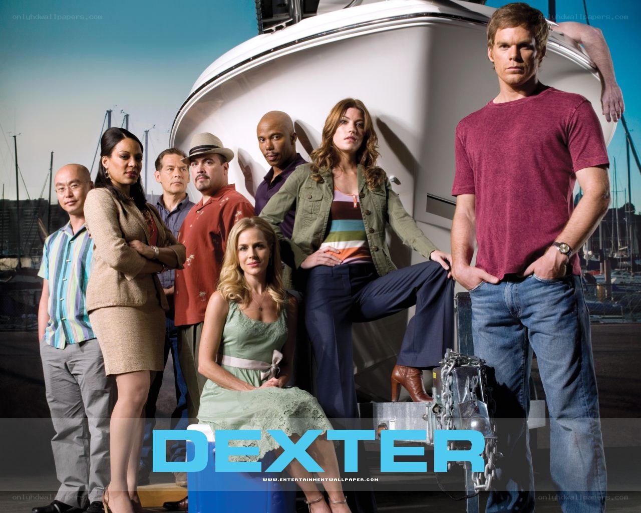 Dexter cast on boat