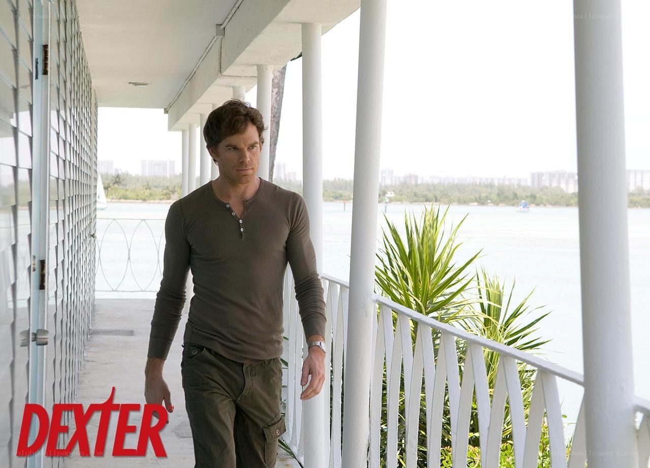 Dexter on a balcony