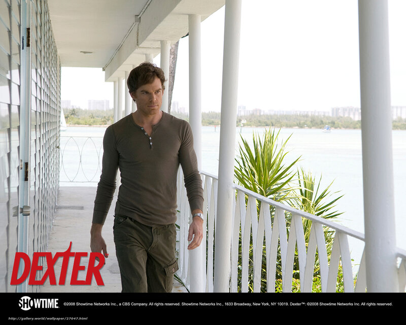 Dexter on a balcony