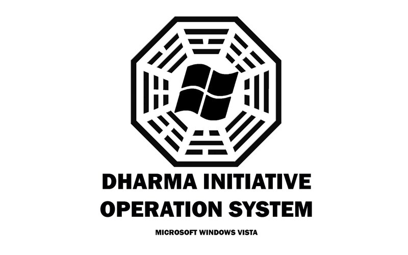 Dharma Initiative Logo — Black