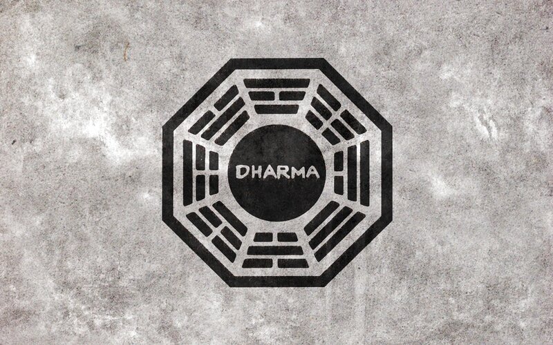 Dharma Initiative Symbol — Black, Mysterious