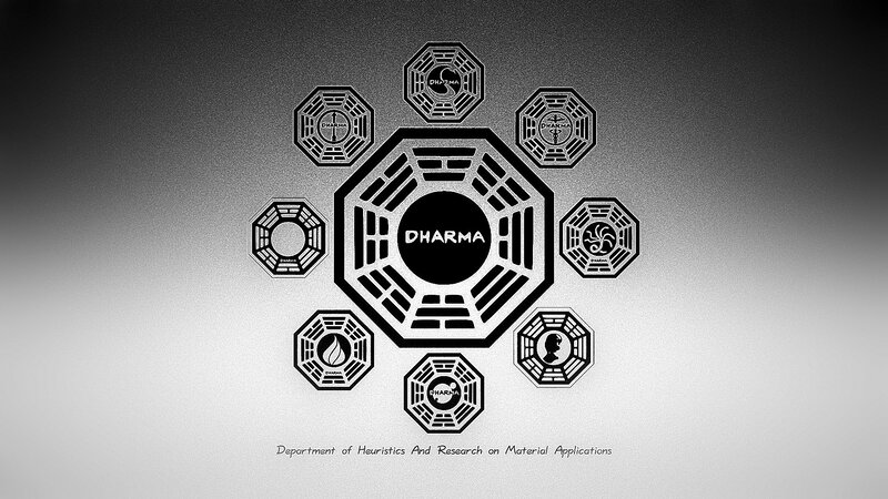 Dharma Initiative Symbols — Black, Mysterious