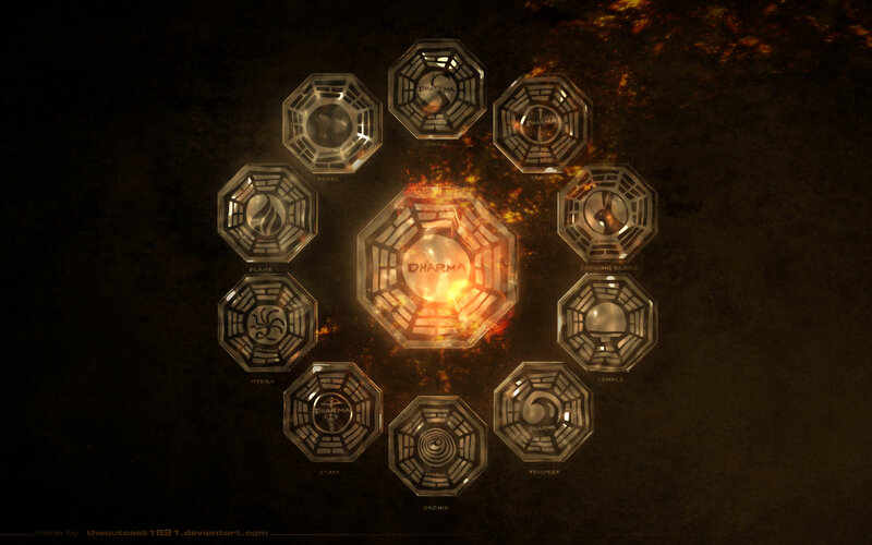 Dharma Initiative Symbols — Black