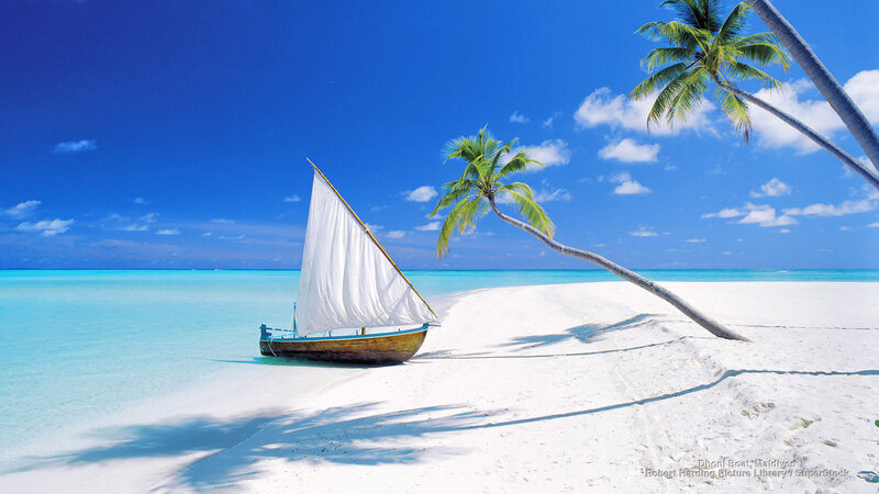 Dhoni Boat on Beach