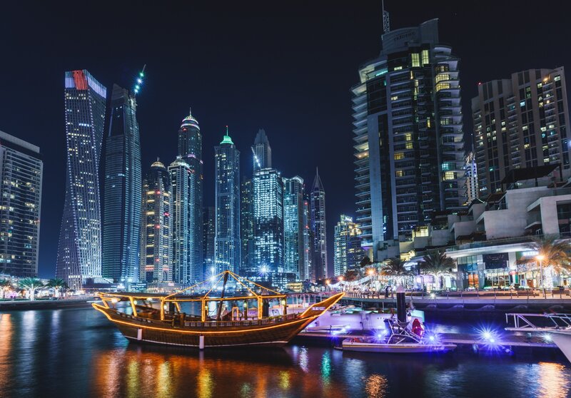 Dhow Boat in Harbor