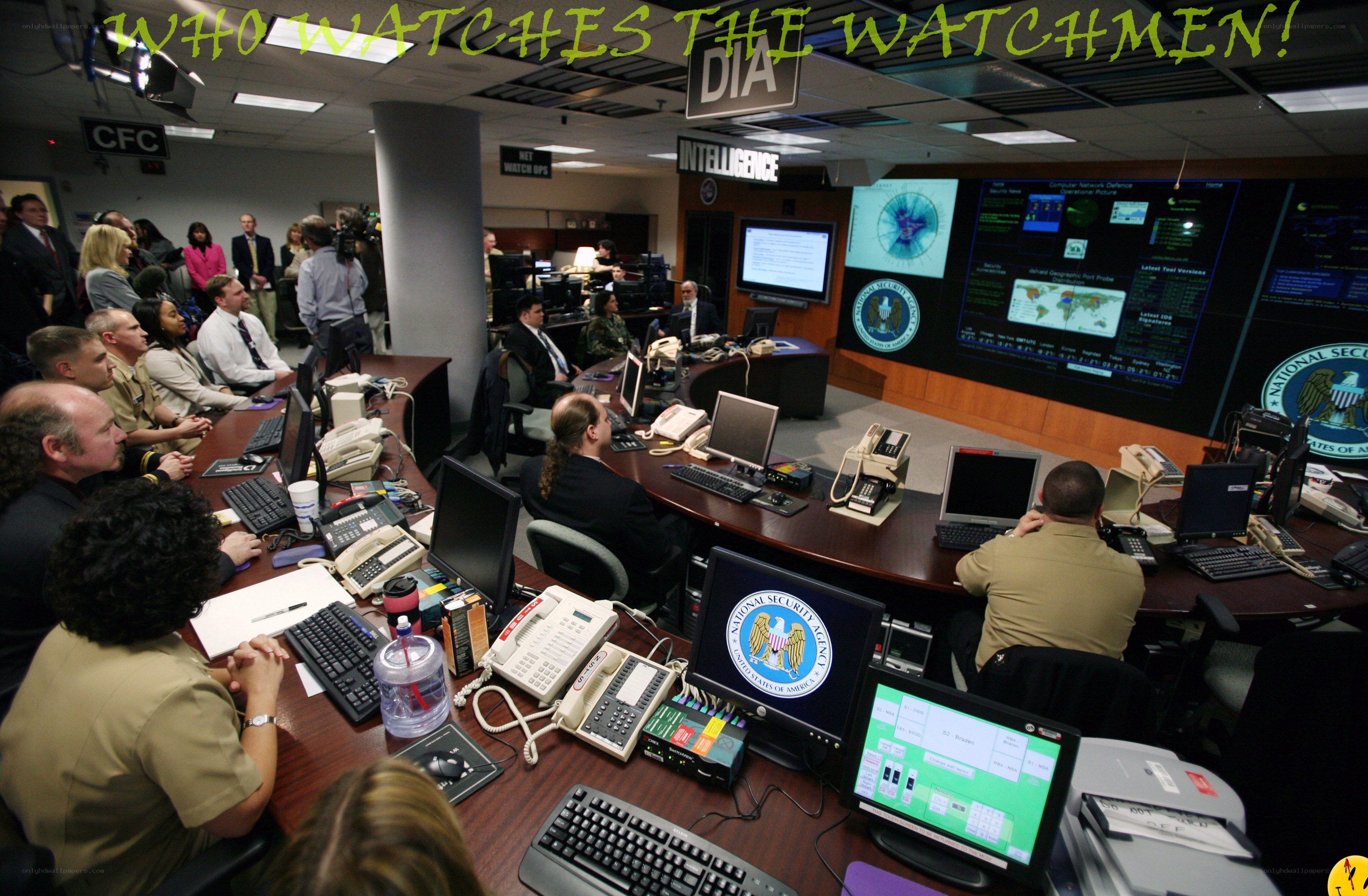 DIA watchroom with text overlay