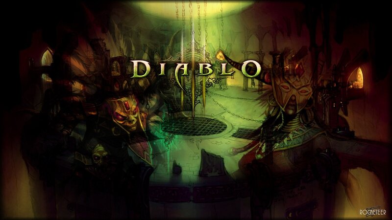 Diablo Game Logo — Green