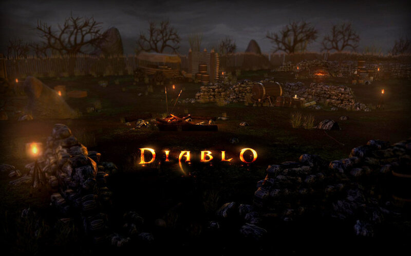 Diablo game title screen