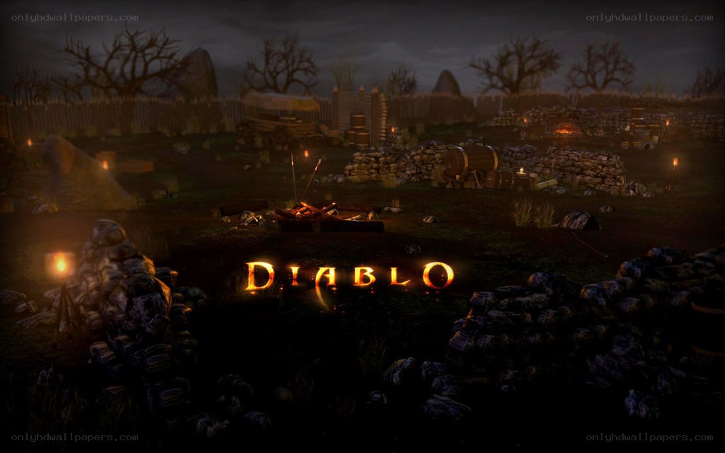 Diablo game title screen