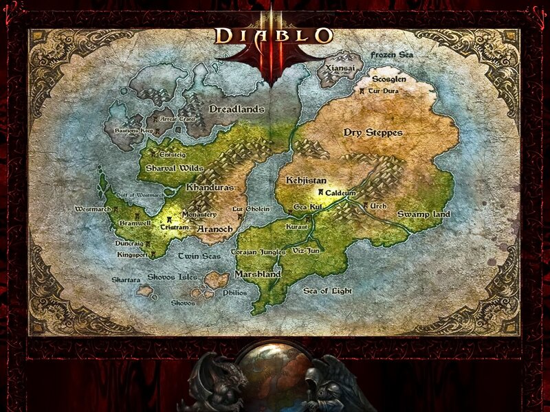 Diablo II world map