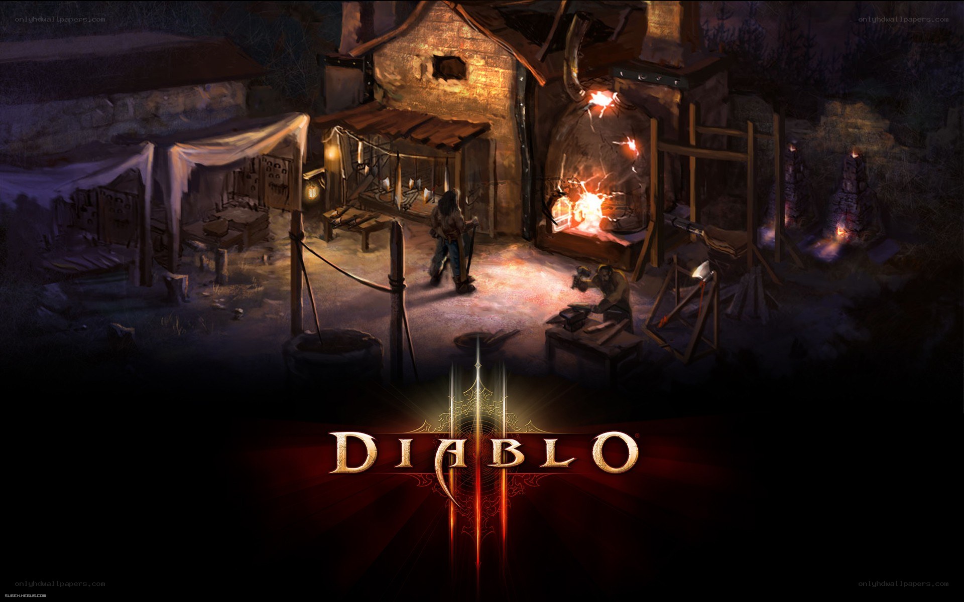 Diablo III blacksmith scene