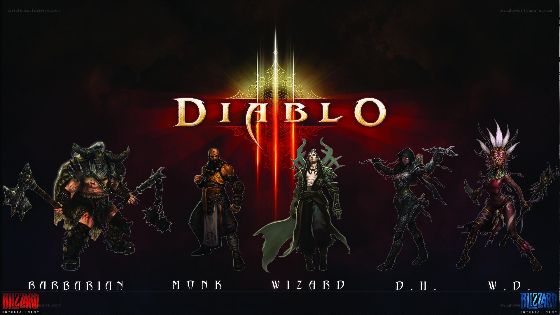 Diablo III character lineup