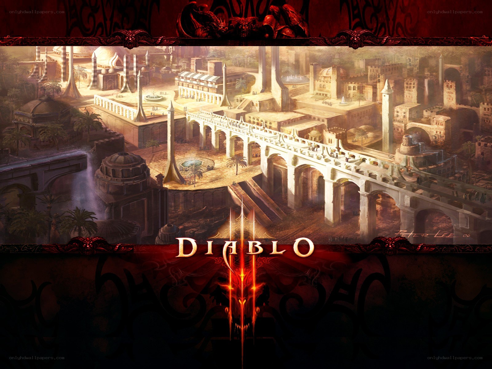 Diablo III cityscape artwork