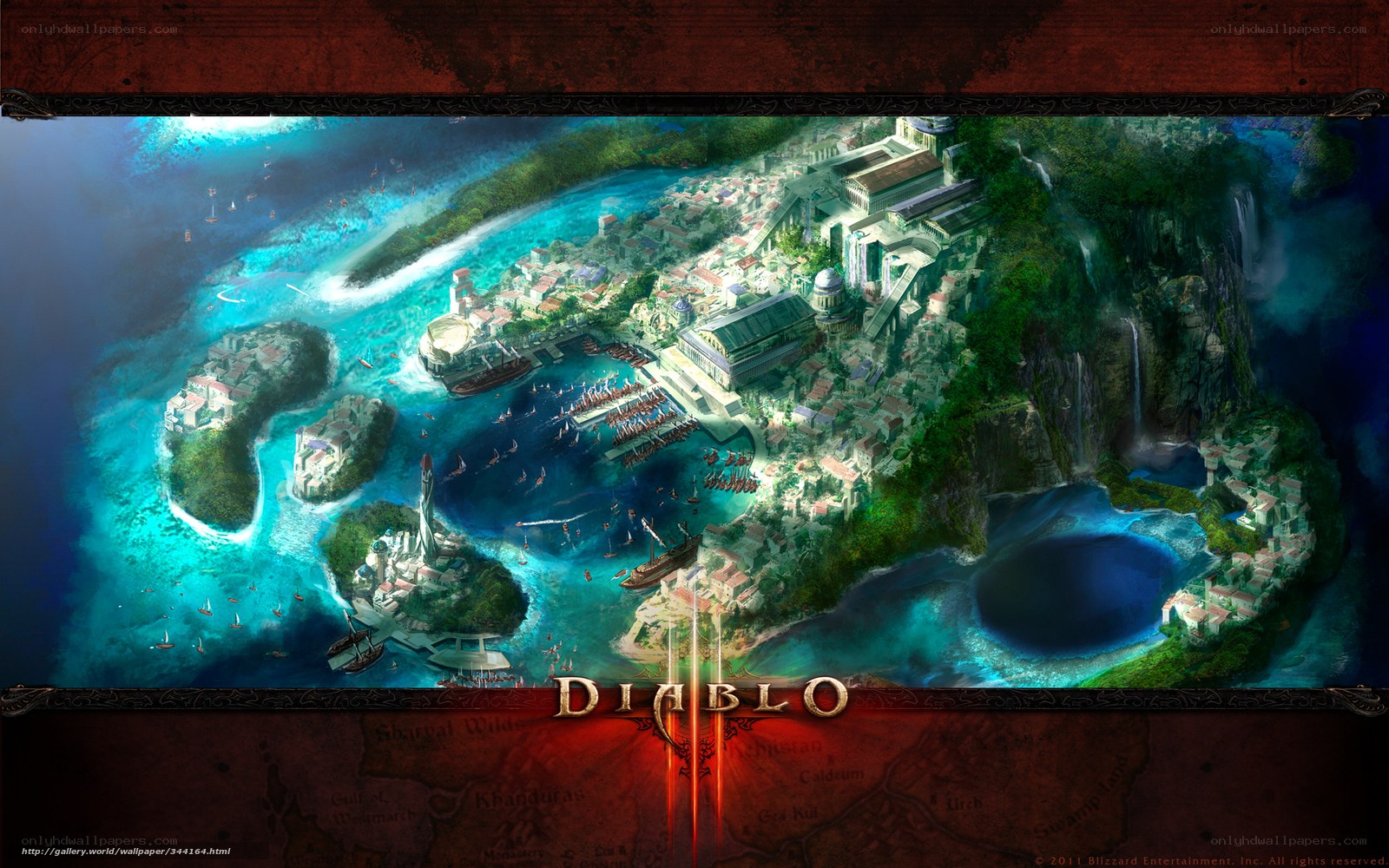 Diablo III cityscape artwork
